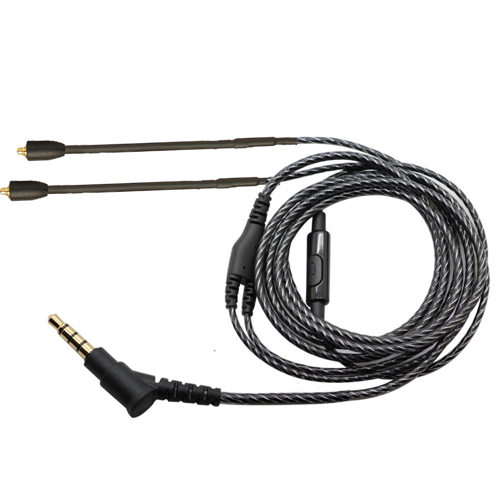 MMCX SE215 кабель с микрофоном – обзор и цена Wired Earphone Mic